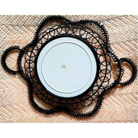 VTG Set Ceramic Black Wire Handled Hotplates - Picture 3 of 8